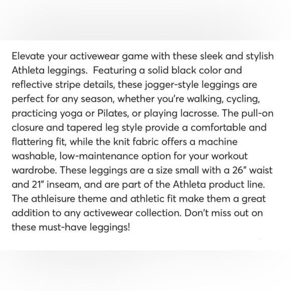 Athleta Women's Relay Capri Leggings & Colorblock Movement Sports Bra Size S - Picture 11 of 12